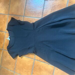 Ambiance Apparel Black Fit and Flare Mini Dress with Sleeves